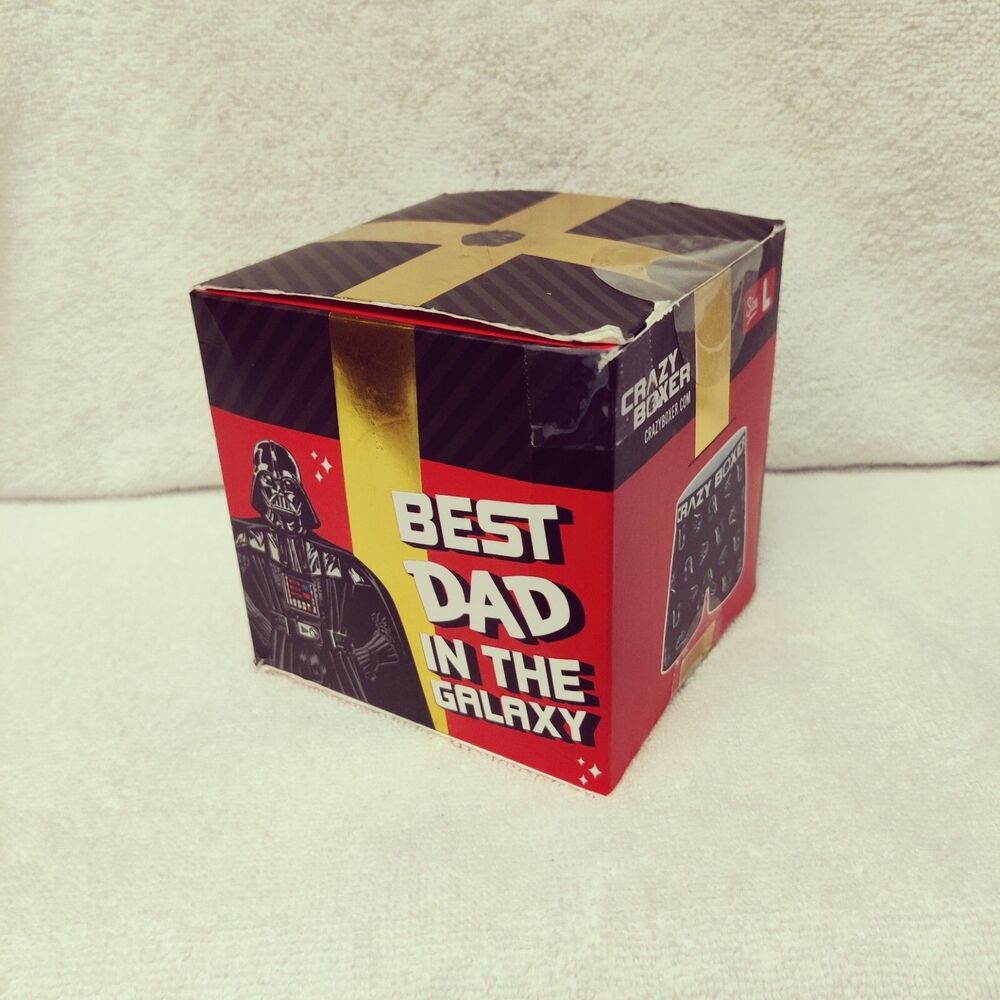 Star Wars "Best Dad in the Galaxy" Men's Boxer Brief Size Large "L"  NEW in Box